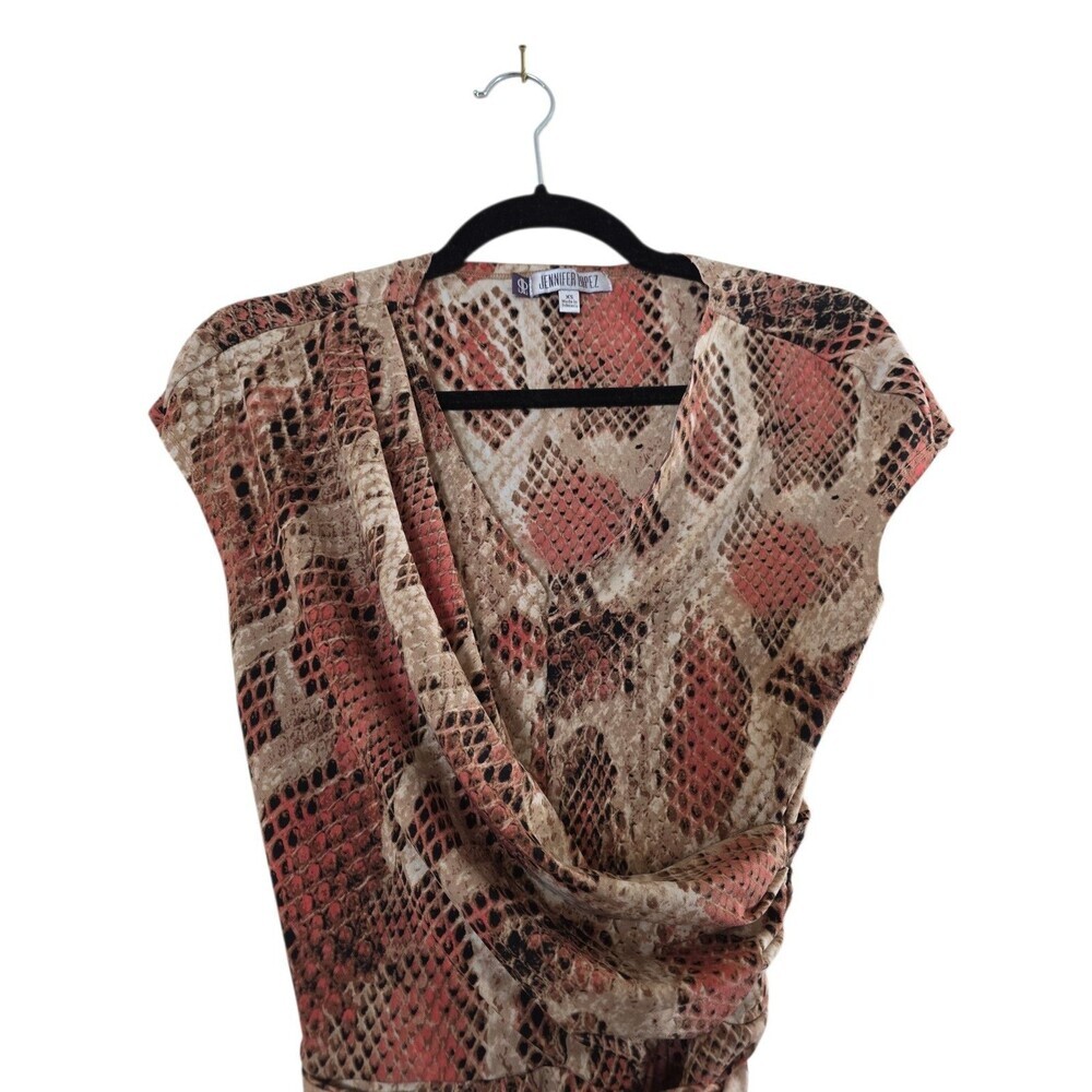 Jennifer Lopez Snake Print Dress Size Xs Wrap Dress